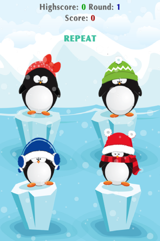 Simple Simon Says - Fun Educational Memory Game for Kids - Penguin edition (FREE) screenshot 2