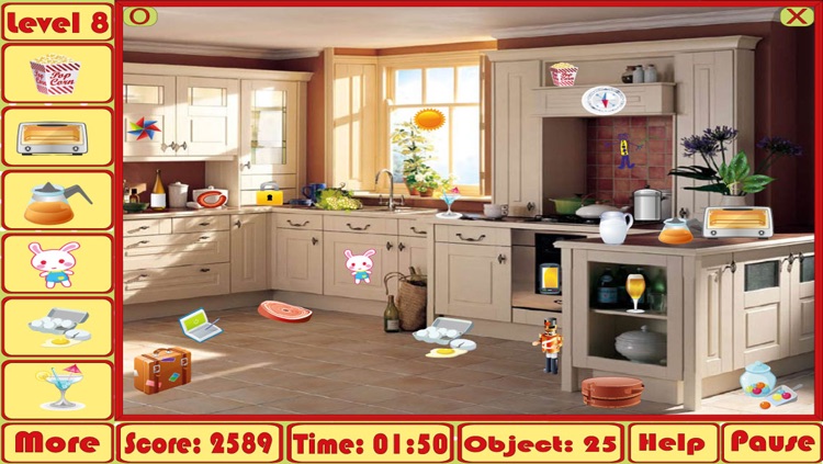 Hidden Object Game Messy Kitchen