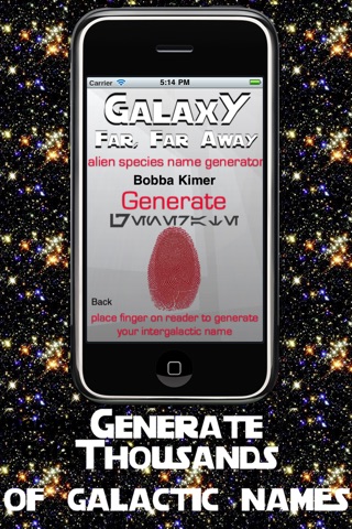 Galaxy Far Away Name Generator screenshot 3