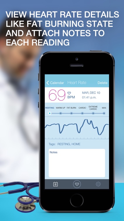 Heart Rate BPM Monitor - Portable Cardiograph and Pulse Monitoring