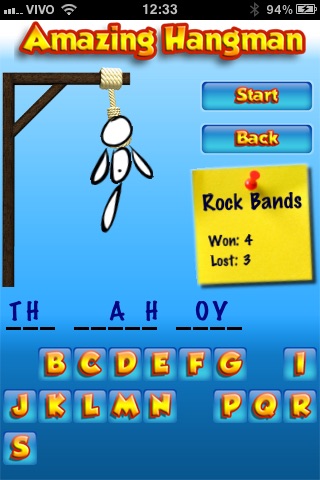 Amazing Hangman (with Bluetooth multiplayer)