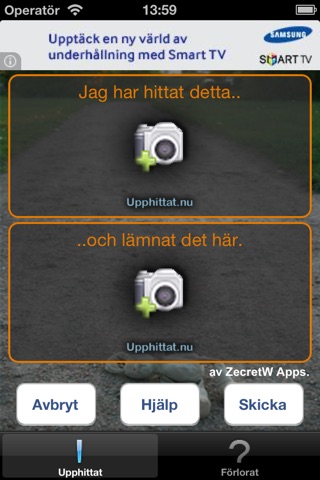 Upphittat.nu screenshot 2