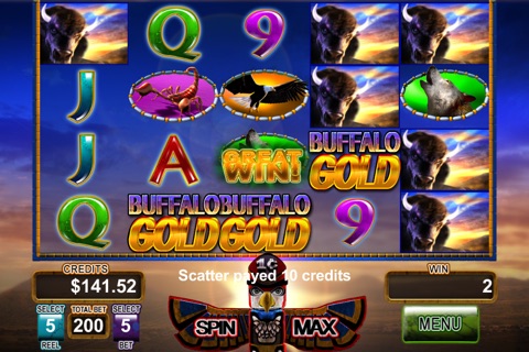 Buffalo Gold Slot Game screenshot 2