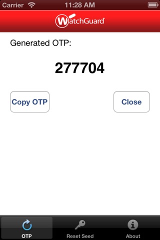 WatchGuard Mobile OTP screenshot 3