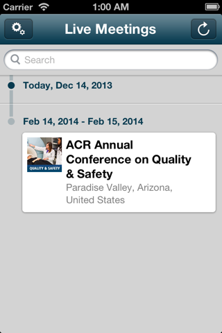 ACR Live Meetings App screenshot 2