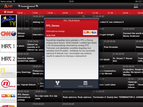 B.net TV raspored za iPad screenshot 3