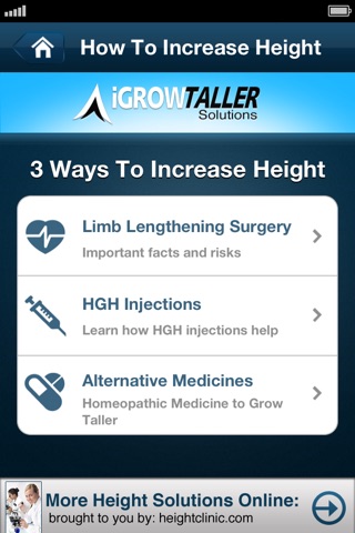 iGrowTaller - Grow Taller and Height Increase for Adults screenshot 3