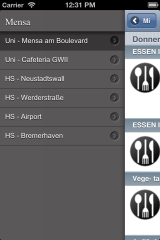 Mensa Bremen screenshot 2