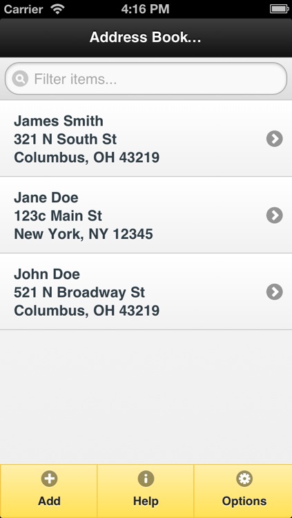 Address Book - Navigate Quick
