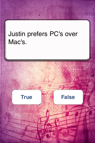 Justin Bieber: True or False screenshot 2