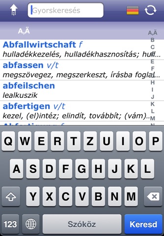 Német-Magyar üzleti nagyszótár screenshot 4