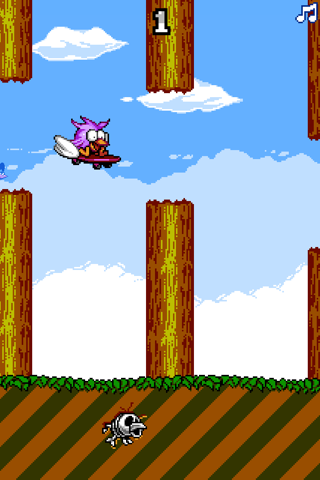 Skate Bird - The Adventure of a Flappy Tiny Bird screenshot 3