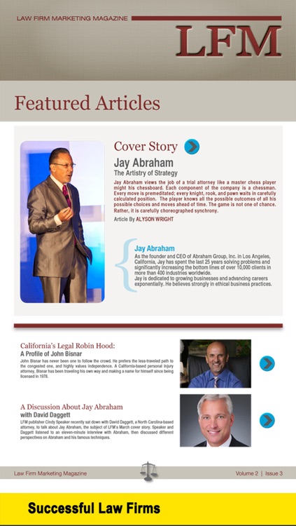 Law Firm Marketing Magazine: Interviews with Lawyers, Leading Marketing Experts and Industry Icons