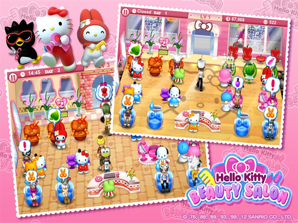 Hello Kitty Beauty Salon HD screenshot 3