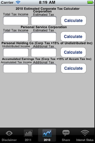 Corp Income Tax App screenshot 4