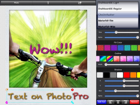 Text on Photo Pro for iPad screenshot 3