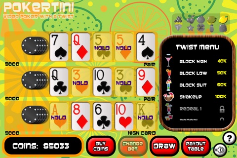 Pokertini: Video Poker With A Twist! screenshot 2