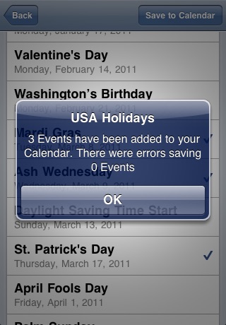 USA Holidays Calendar 2011-2015.