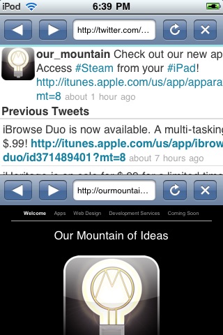 iBrowse Duo Mini screenshot 2