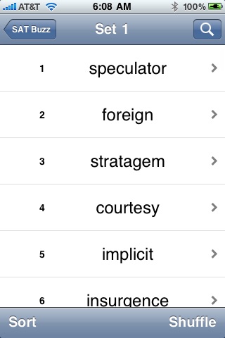 SAT Buzz Lite Flash Cards screenshot 3