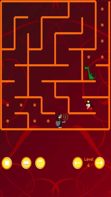 Dragon and Knight Maze (save the princess)