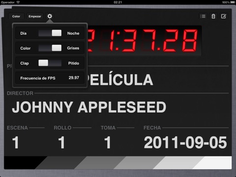 Take One - Movie Clapperboard for iPad screenshot 2