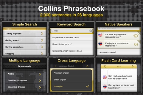 Collins Phrasebook screenshot 2