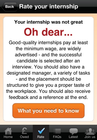 TUC Rights for Interns app screenshot 4