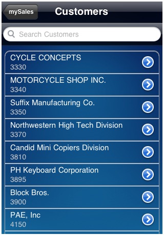 mySales screenshot 3