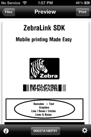 Zebra Utilities screenshot 2