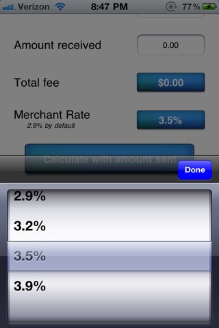 Quick PayPal Fee Calculator screenshot 3