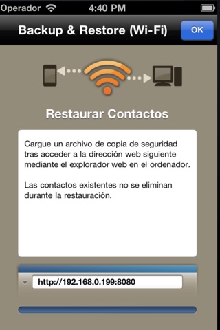 Contacts Air Backup (Backup, Restore, Export) screenshot 4