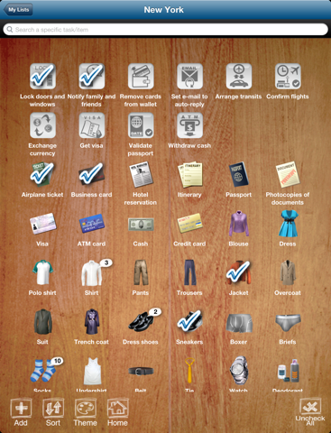 Visual Travel Checklist HD Lite screenshot 2