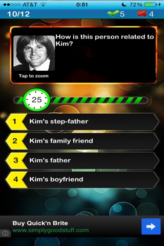 Celebrity Fan Quiz - Kim Kardshian edition screenshot 3
