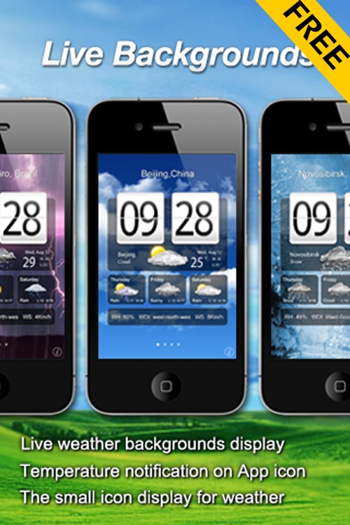 Free Live Weather Clock