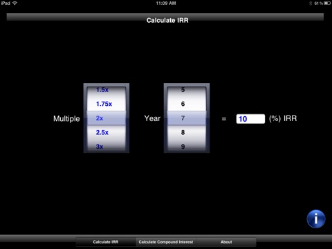 Coller Capital IRR Calculator App HD screenshot 2