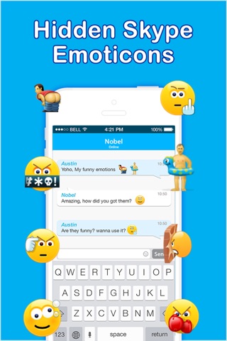 Hidden Emoticons & Top Secret Smileys for Skype screenshot 2