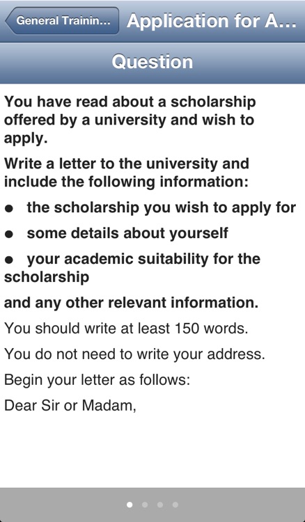 IELTS Writing General Training - Task 1