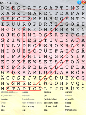 German Word Search Puzzles screenshot 2