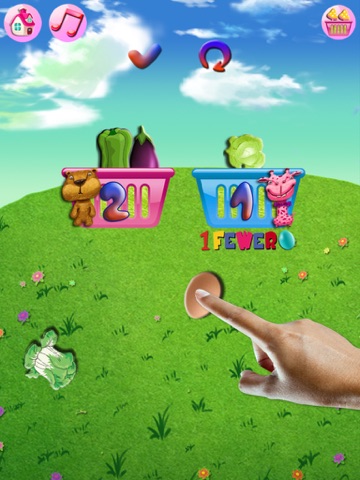Bear And Deer:More And Less-Count,Comparative Figures:Kids Math Game HD screenshot 2