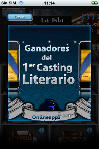 Bookshelf: Ganadores del Primer Casting Literario Online Studio screenshot 2