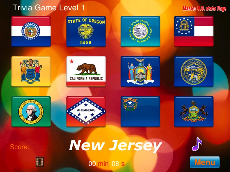 Master USA State Flags HD screenshot-2