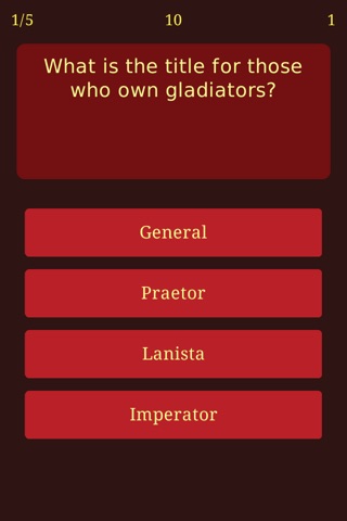 Trivia for Spartacus - Quiz Game from Historical Drama Tv Show Movie screenshot 2