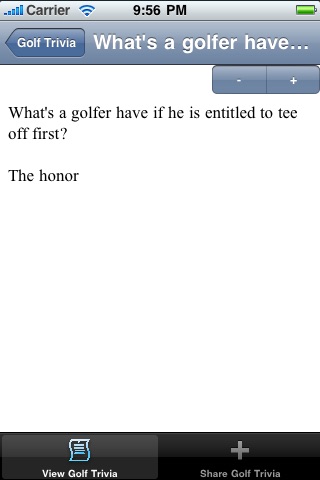 Golf Trivia- Growing List of Golf Trivia screenshot 4