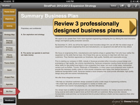 StratPad Business Plan Writer screenshot 2