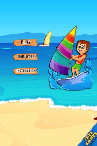 Extreme Wind Surfing - A Cool Ocean Sport Adventure Race screenshot 4