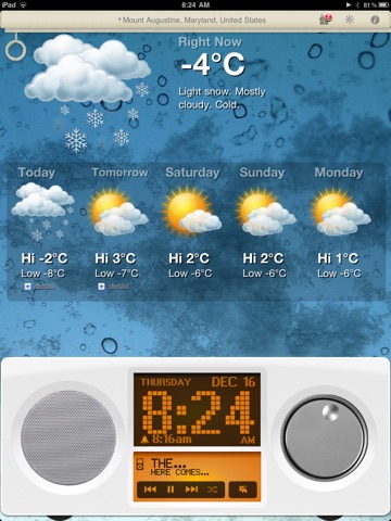 Alarm Clock & Weather HD - Digital Night Stand for iPad screenshot 4