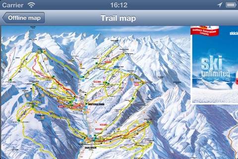 Saalbach Hinterglemm Ski and Offline Map screenshot 2