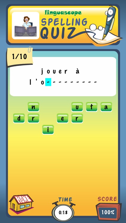 Linguascope French Vocabulary Trainer screenshot-4