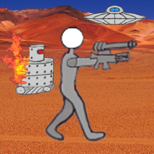 Cartoon Robot Battlefield icon